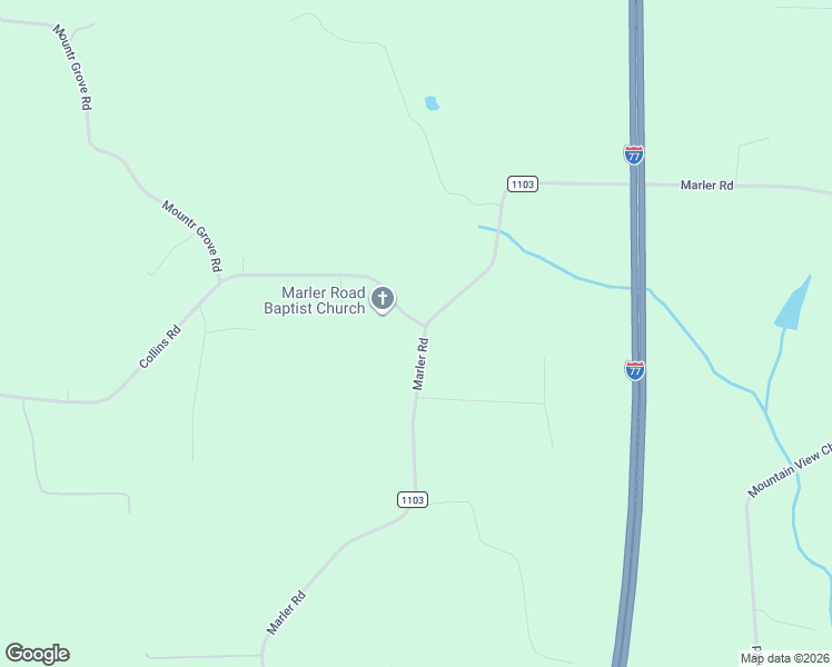 map of restaurants, bars, coffee shops, grocery stores, and more near 4513 Collins Road in Hamptonville