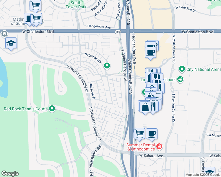 map of restaurants, bars, coffee shops, grocery stores, and more near 11247 Almador Vista Court in Las Vegas