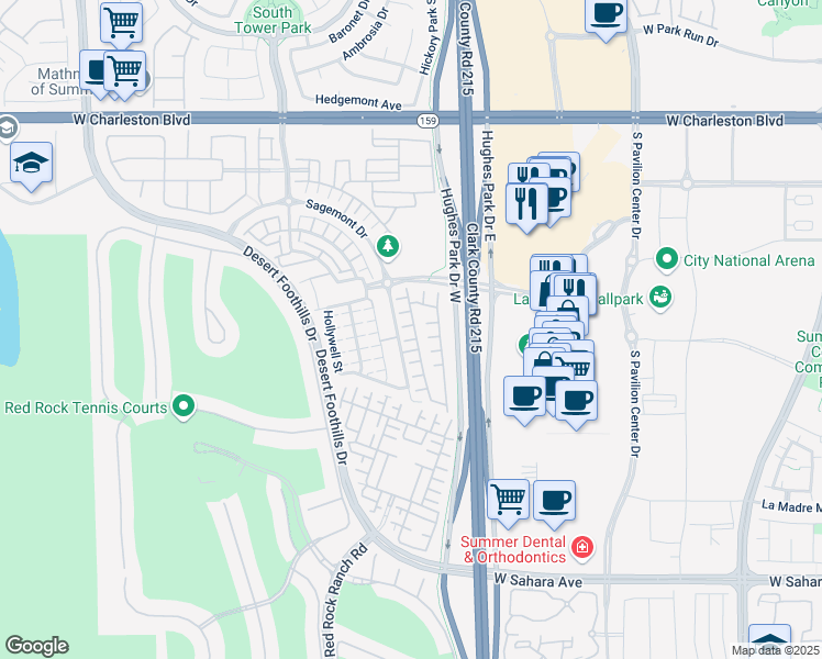 map of restaurants, bars, coffee shops, grocery stores, and more near 11232 Pismo Dunes Court in Las Vegas
