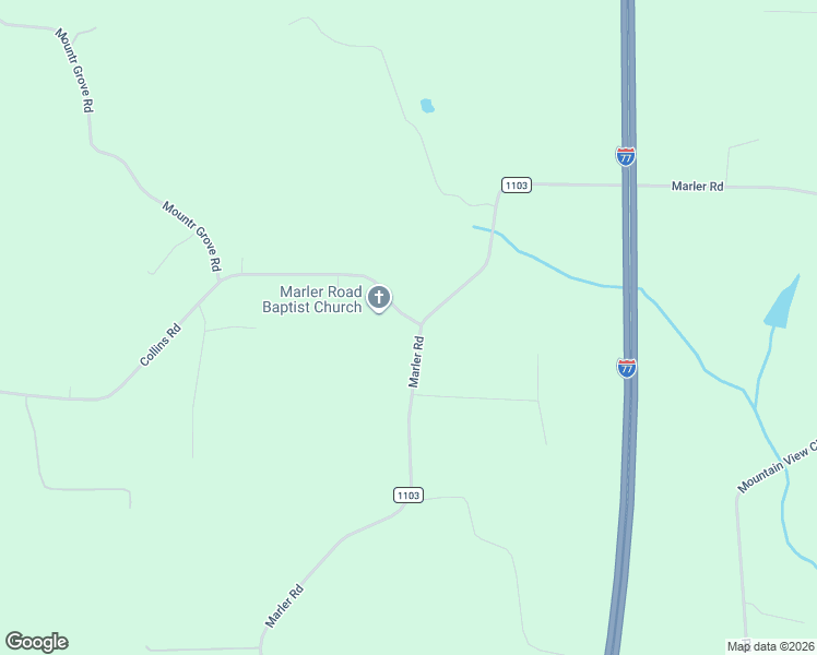 map of restaurants, bars, coffee shops, grocery stores, and more near 4513 Collins Road in Hamptonville