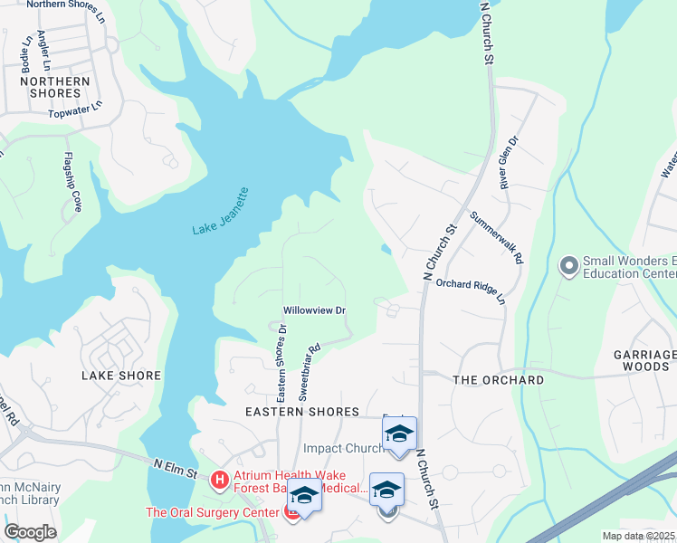 map of restaurants, bars, coffee shops, grocery stores, and more near 214 Lucas Park Drive in Greensboro