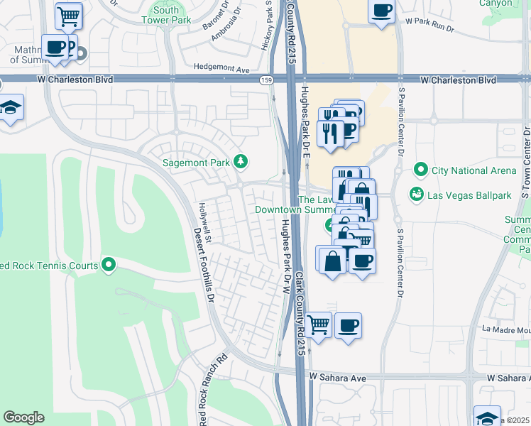 map of restaurants, bars, coffee shops, grocery stores, and more near 11232 Pismo Dunes Court in Las Vegas