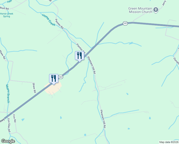 map of restaurants, bars, coffee shops, grocery stores, and more near 220 Pleasant Hill Road in Chuckey