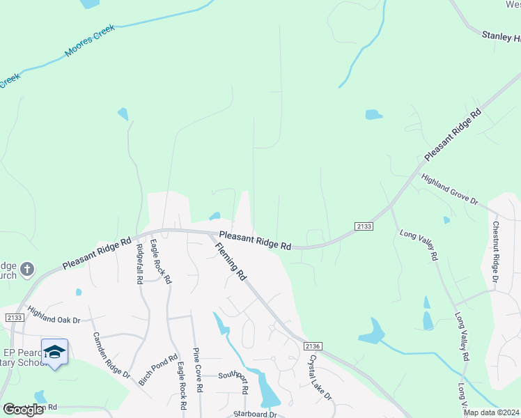map of restaurants, bars, coffee shops, grocery stores, and more near 5404 White Blossom Drive in Greensboro