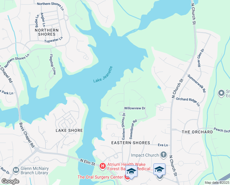 map of restaurants, bars, coffee shops, grocery stores, and more near 10 Cape May Point in Greensboro