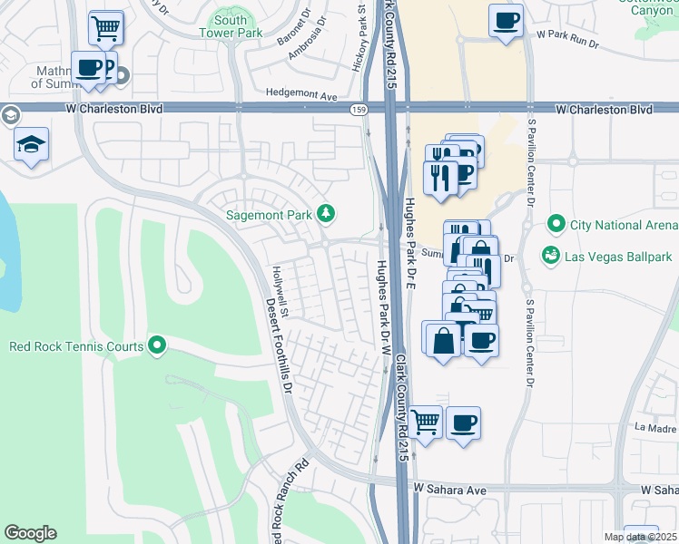 map of restaurants, bars, coffee shops, grocery stores, and more near 11237 Pismo Dunes Court in Las Vegas