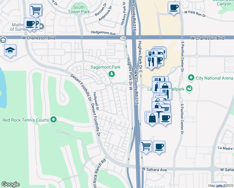 map of restaurants, bars, coffee shops, grocery stores, and more near 11232 Pismo Dunes Court in Las Vegas