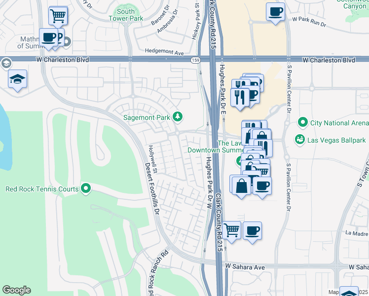 map of restaurants, bars, coffee shops, grocery stores, and more near 11232 Pismo Dunes Court in Las Vegas