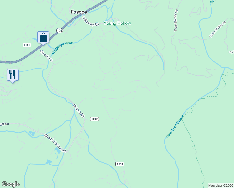 map of restaurants, bars, coffee shops, grocery stores, and more near 500 Old Keller Farm Road in Boone