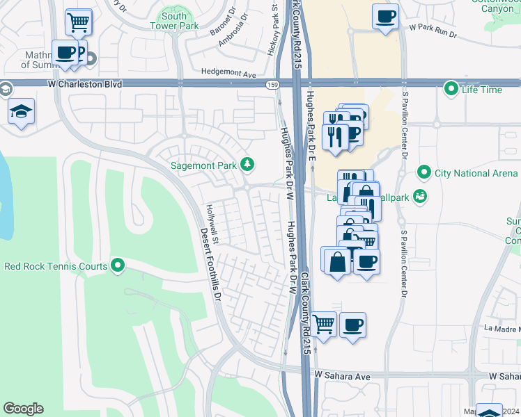 map of restaurants, bars, coffee shops, grocery stores, and more near 11233 Pismo Dunes Court in Las Vegas