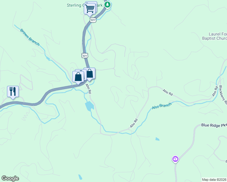 map of restaurants, bars, coffee shops, grocery stores, and more near 201 Mountain Song Road in Blowing Rock