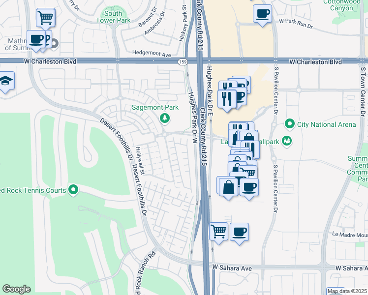 map of restaurants, bars, coffee shops, grocery stores, and more near 11211 Lemon Orchard Drive in Las Vegas