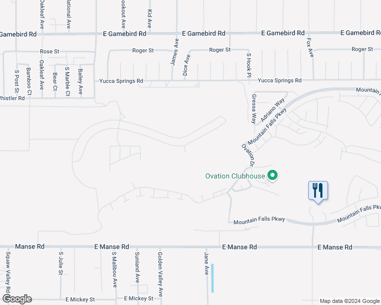 map of restaurants, bars, coffee shops, grocery stores, and more near Unnamed Road in Pahrump