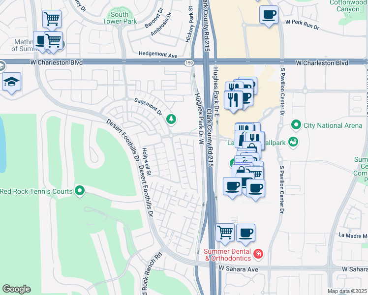 map of restaurants, bars, coffee shops, grocery stores, and more near 11232 Pismo Dunes Court in Las Vegas