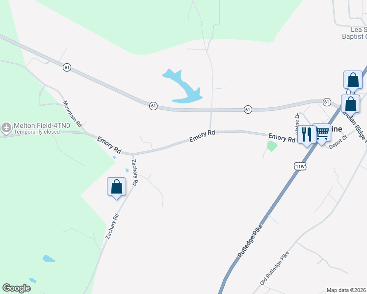 map of restaurants, bars, coffee shops, grocery stores, and more near 467 Emory Road in Blaine