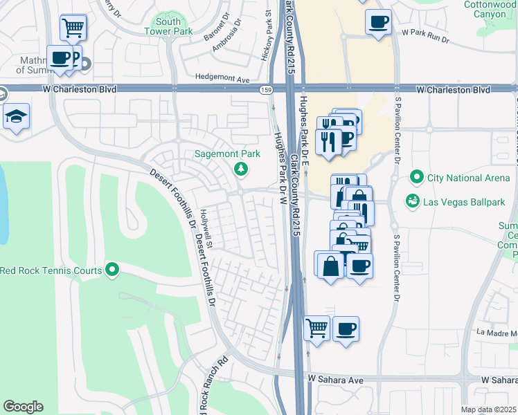 map of restaurants, bars, coffee shops, grocery stores, and more near 11232 Pismo Dunes Court in Las Vegas