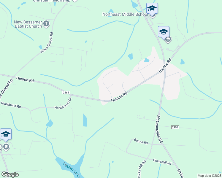 map of restaurants, bars, coffee shops, grocery stores, and more near 5304 Hiddenbrook Drive in McLeansville