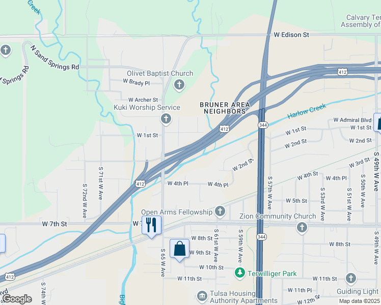 map of restaurants, bars, coffee shops, grocery stores, and more near in 