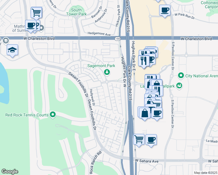 map of restaurants, bars, coffee shops, grocery stores, and more near 11232 Pismo Dunes Court in Las Vegas