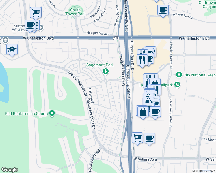 map of restaurants, bars, coffee shops, grocery stores, and more near 11247 Filmore Heights Court in Las Vegas