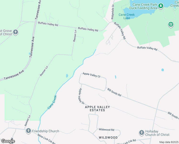 map of restaurants, bars, coffee shops, grocery stores, and more near 1347 Apple Valley Court in Cookeville