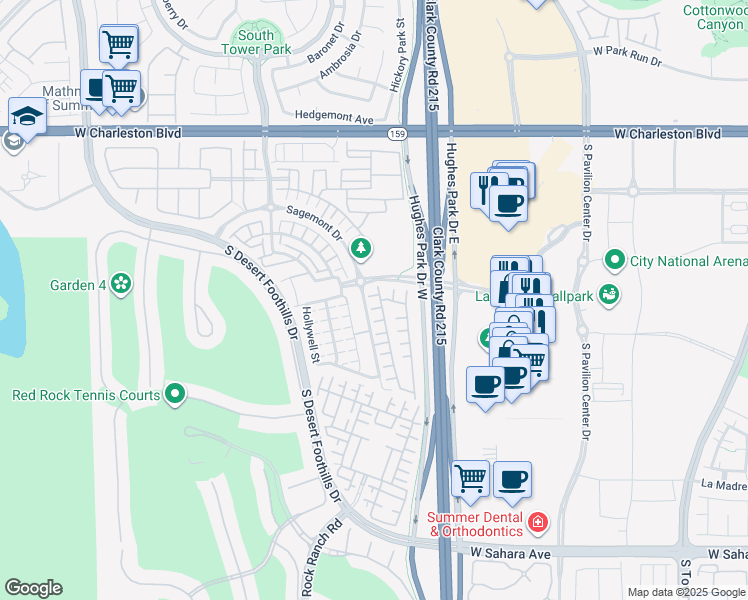 map of restaurants, bars, coffee shops, grocery stores, and more near 11239 Filmore Heights Court in Las Vegas