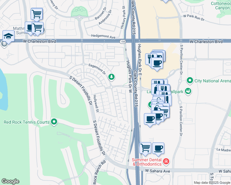 map of restaurants, bars, coffee shops, grocery stores, and more near 11239 Filmore Heights Court in Las Vegas