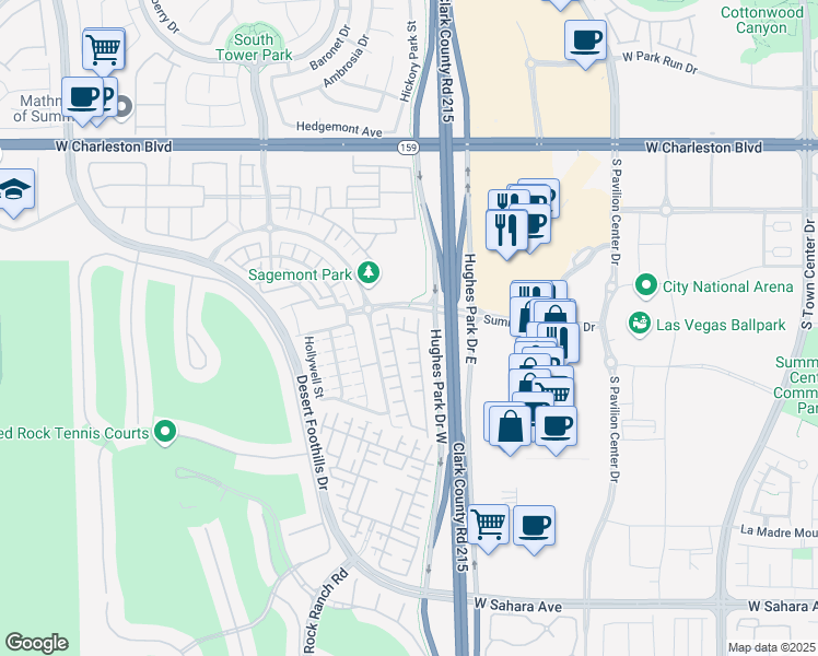 map of restaurants, bars, coffee shops, grocery stores, and more near 1816 Cambrian Dream Court in Las Vegas