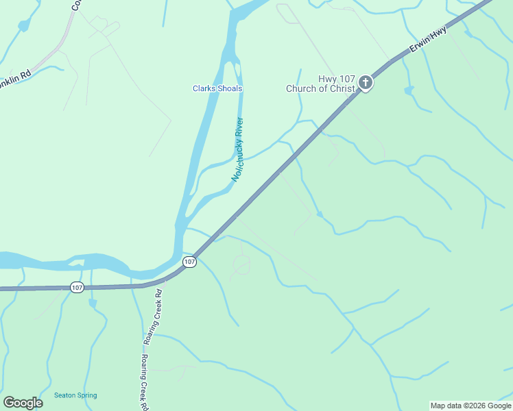 map of restaurants, bars, coffee shops, grocery stores, and more near 153 Frank Guinn Road in Jonesborough