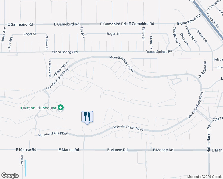 map of restaurants, bars, coffee shops, grocery stores, and more near 5224 San Palo Drive in Pahrump