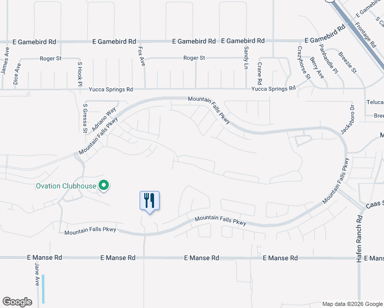 map of restaurants, bars, coffee shops, grocery stores, and more near 5224 San Palo Drive in Pahrump