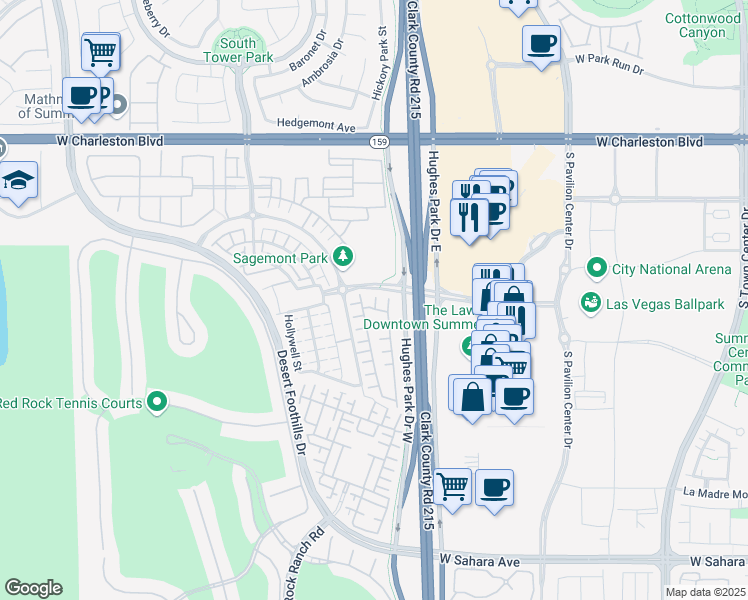 map of restaurants, bars, coffee shops, grocery stores, and more near 11232 Pismo Dunes Court in Las Vegas