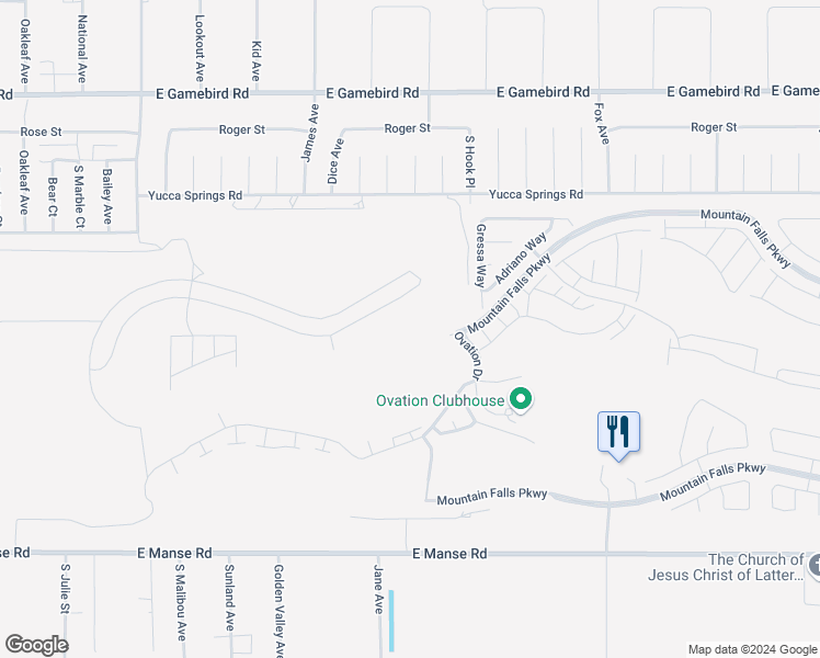 map of restaurants, bars, coffee shops, grocery stores, and more near 4490 East Brusca Way in Pahrump
