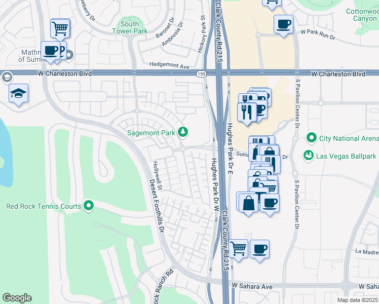 map of restaurants, bars, coffee shops, grocery stores, and more near 1793 Morro Vista Drive in Las Vegas
