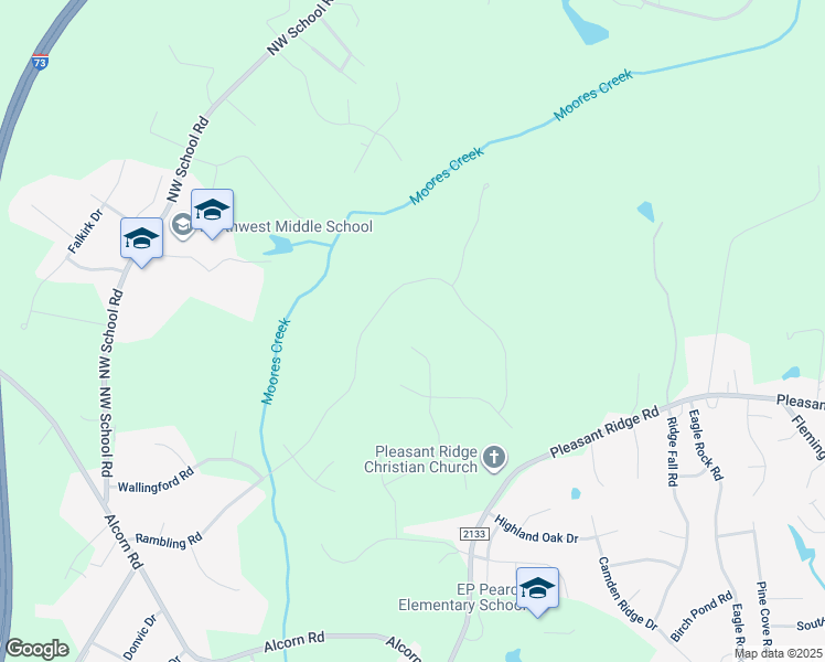 map of restaurants, bars, coffee shops, grocery stores, and more near 5220 Acorn Forest Court in Greensboro