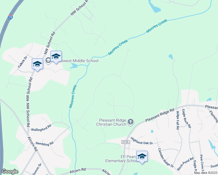 map of restaurants, bars, coffee shops, grocery stores, and more near 5220 Acorn Forest Court in Greensboro