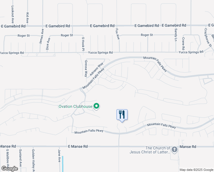 map of restaurants, bars, coffee shops, grocery stores, and more near 4938 East Beacon Ridge Drive in Pahrump