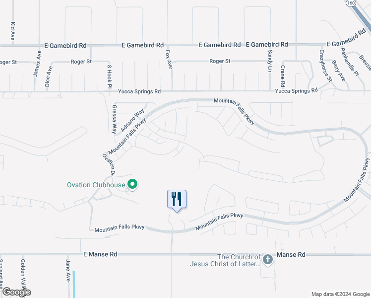 map of restaurants, bars, coffee shops, grocery stores, and more near 5119 Long Leaf Court in Pahrump