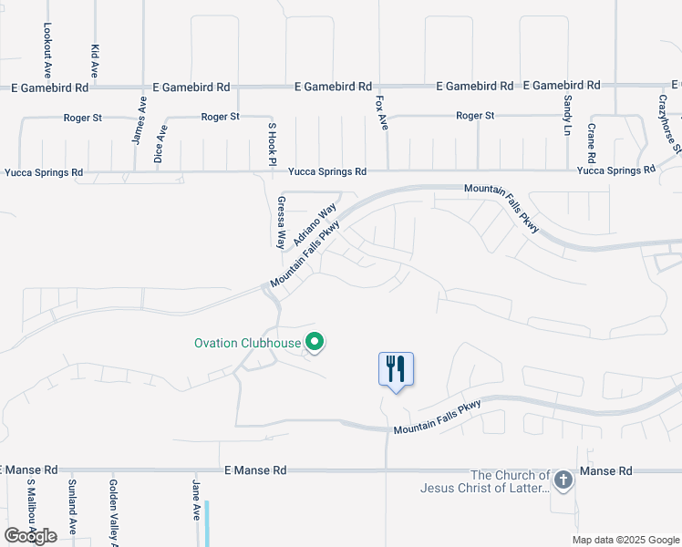 map of restaurants, bars, coffee shops, grocery stores, and more near 4914 East Beacon Ridge Drive in Pahrump