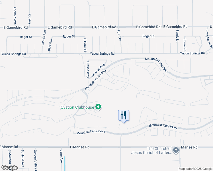 map of restaurants, bars, coffee shops, grocery stores, and more near 4914 East Beacon Ridge Drive in Pahrump