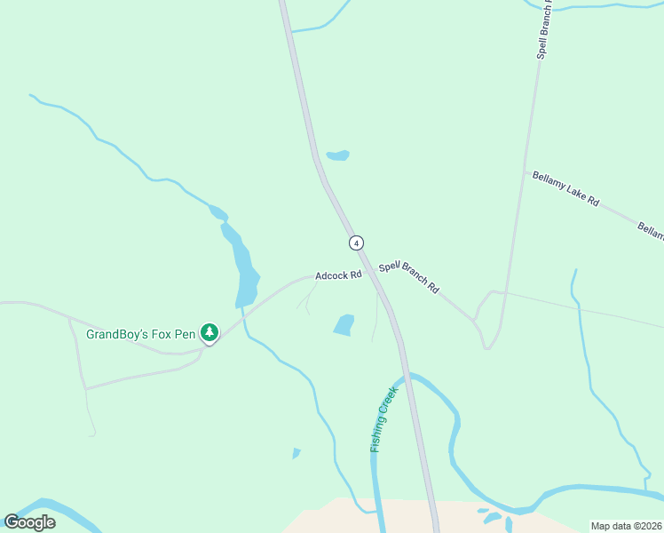 map of restaurants, bars, coffee shops, grocery stores, and more near 92 Adcock Road in Whitakers