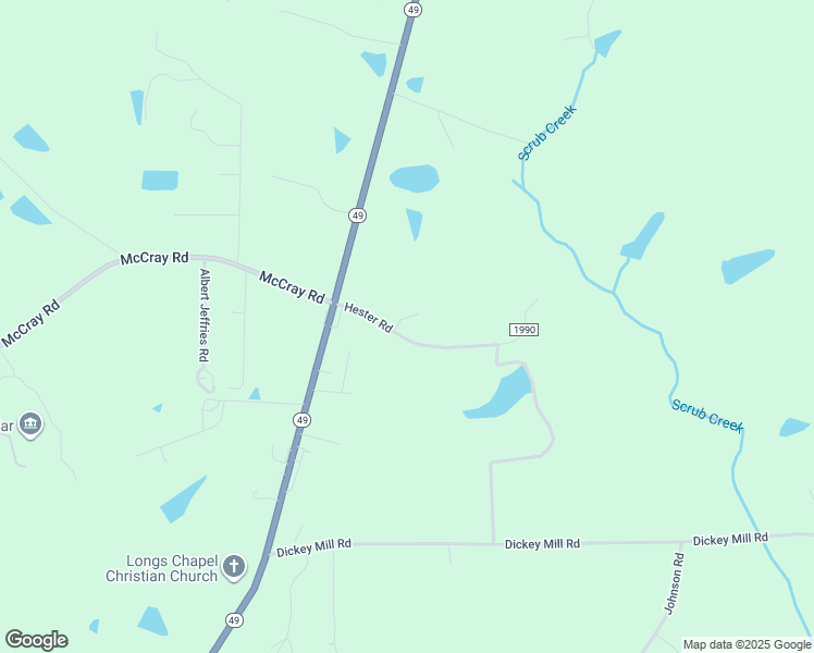 map of restaurants, bars, coffee shops, grocery stores, and more near 2674 Hester Road in Burlington