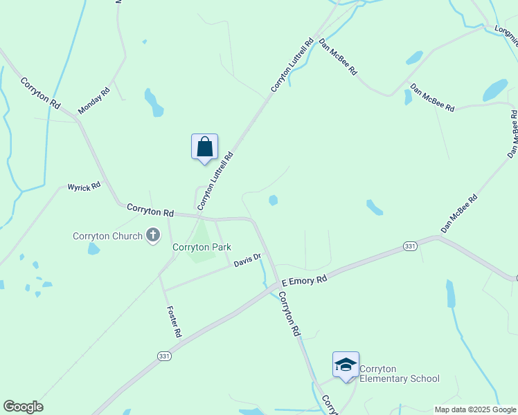 map of restaurants, bars, coffee shops, grocery stores, and more near 7720 Tillett Lane in Corryton