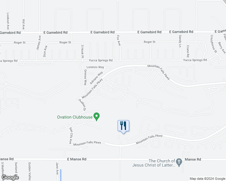 map of restaurants, bars, coffee shops, grocery stores, and more near 4459 South Button Willow Court in Pahrump