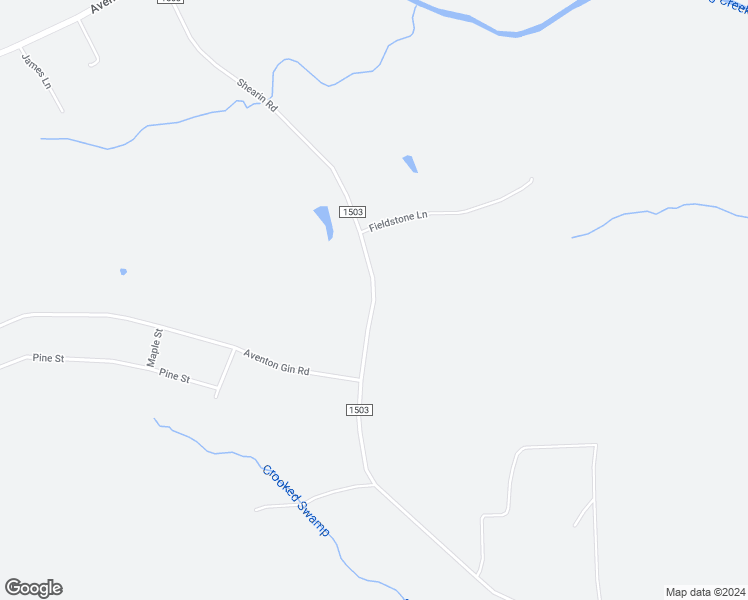 map of restaurants, bars, coffee shops, grocery stores, and more near Shearin Road in Nash County