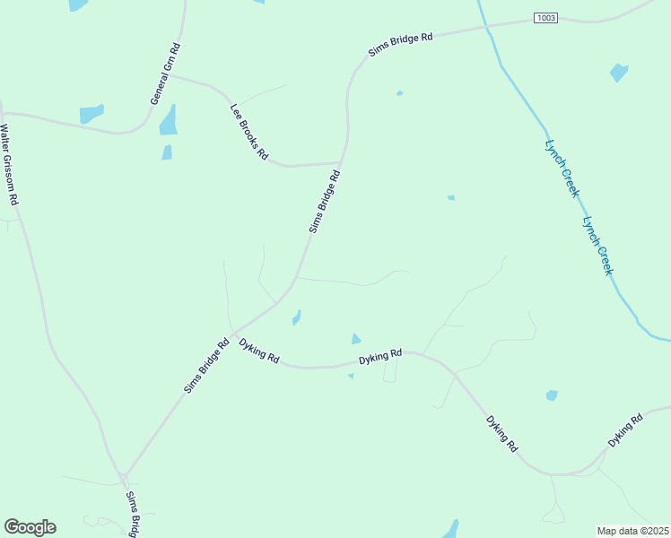map of restaurants, bars, coffee shops, grocery stores, and more near 1406 Sims Bridge Road in Kittrell