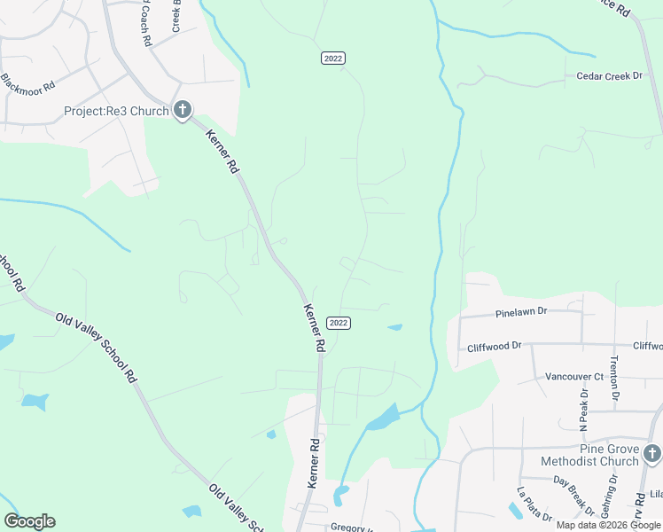 map of restaurants, bars, coffee shops, grocery stores, and more near 1265 Kerner Road in Kernersville