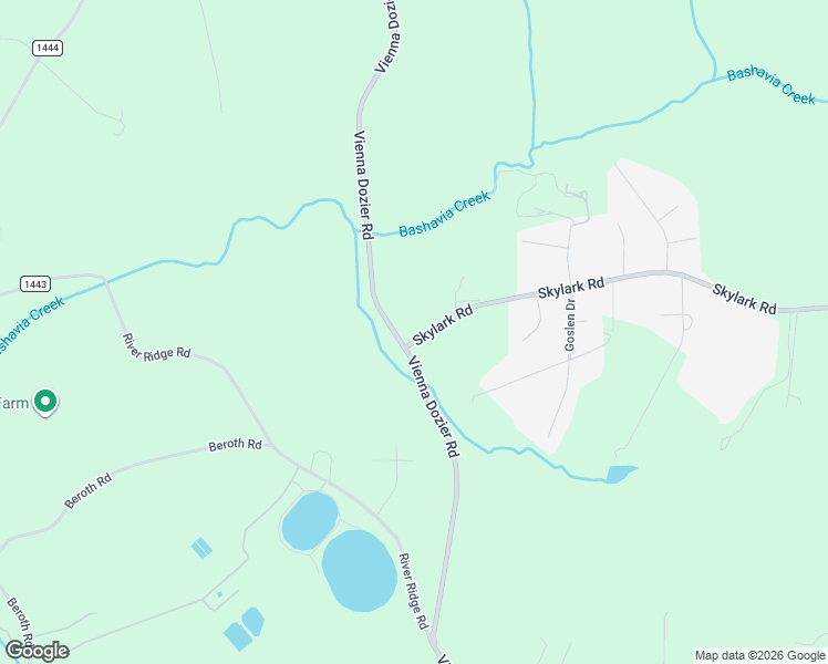 map of restaurants, bars, coffee shops, grocery stores, and more near 7035 Skylark Road in Pfafftown