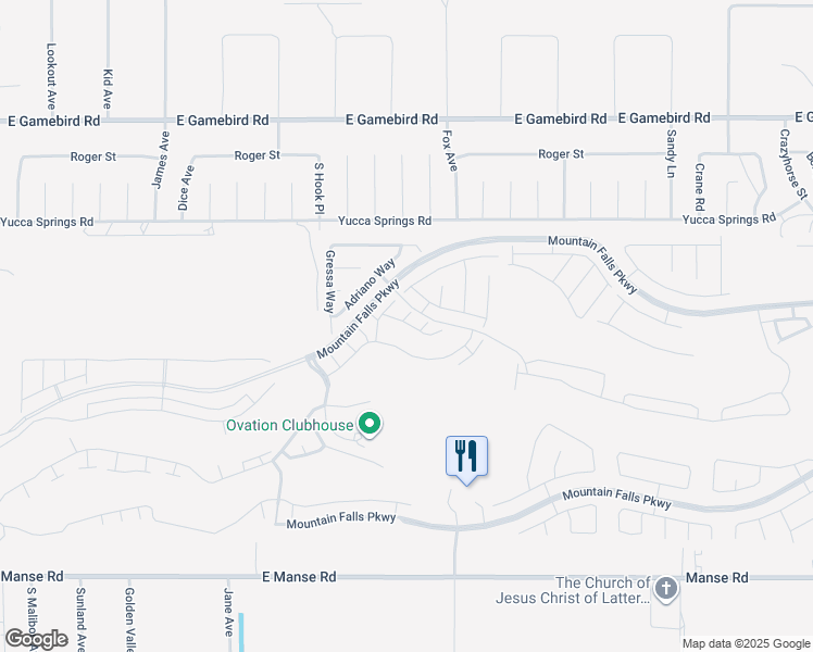 map of restaurants, bars, coffee shops, grocery stores, and more near 4893 E. Cedar Creek Way in Pahrump