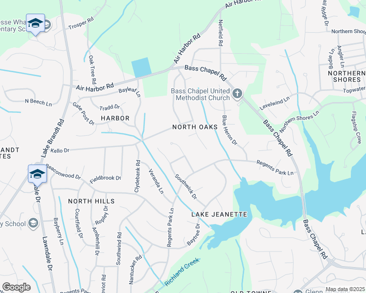 map of restaurants, bars, coffee shops, grocery stores, and more near 16 Winterberry Court in Greensboro